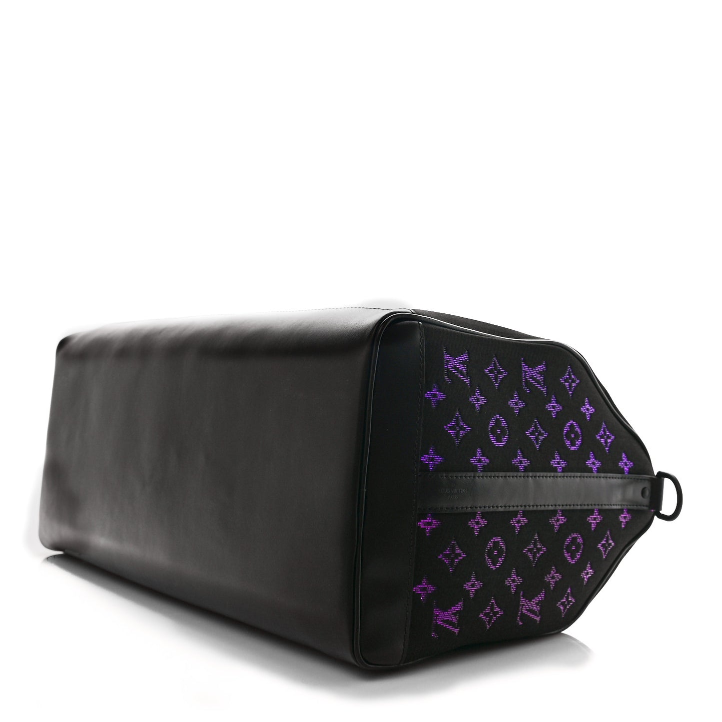Jacquard Monogram Light Up Keepall Bandouliere 50 Black