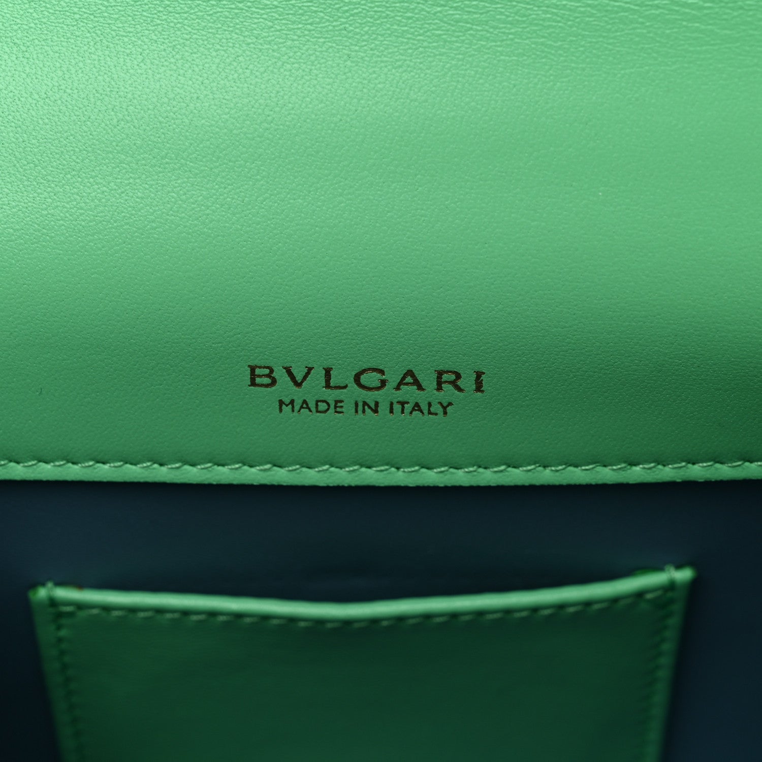 Bulgari Calfskin Serpenti Forever Maxi Chain Crossbody Bag Green 7 of 11
