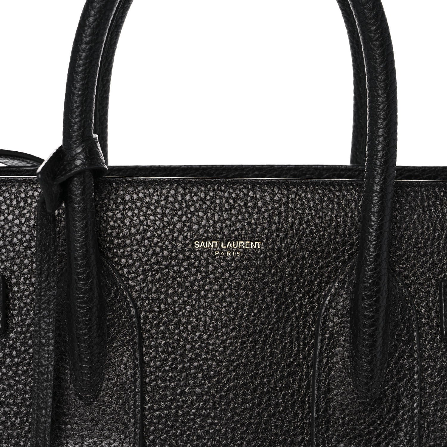 Saint Laurent Grained Calfskin Small Sac De Jour Black 7 of 10