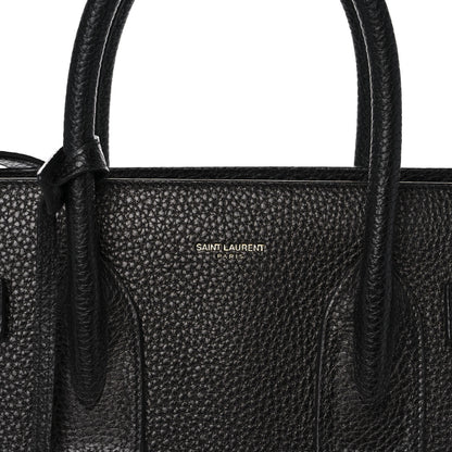 Saint Laurent Grained Calfskin Small Sac De Jour Black 7 of 10