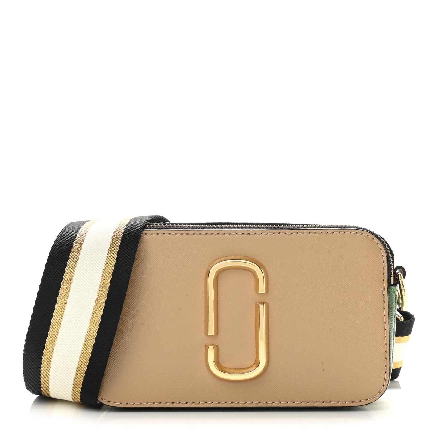 Saffiano Small Snapshot Camera Bag Sand Castle Multicolor