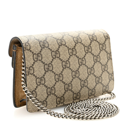 Gucci GG Supreme Monogram Super Mini Dionysus Shoulder Bag Taupe 3 of 11