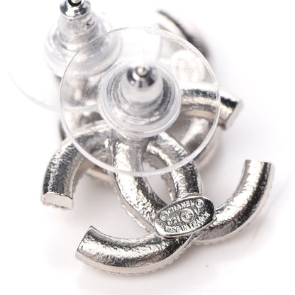 Chanel Crystal CC Earrings Silver 4 of 5