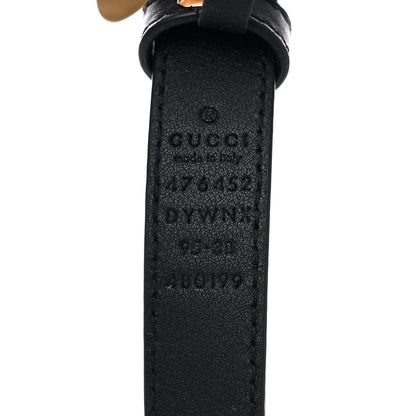 Gucci Calfskin Queen Margaret Bee Belt 95 38 Black 3 of 5