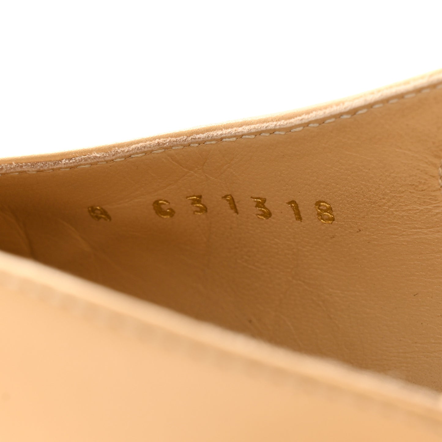 Goatskin Grosgrain Cap Toe CC Slingback Pumps 40 Beige Black