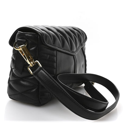 Miu Miu Nappa Matelasse Biker Shoulder Bag Black 3 of 11