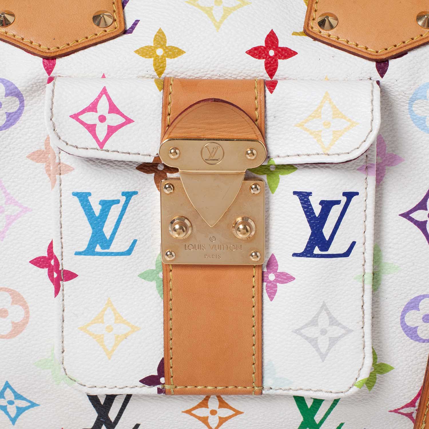Louis Vuitton Monogram Multicolor Speedy 30 White 3 of 10