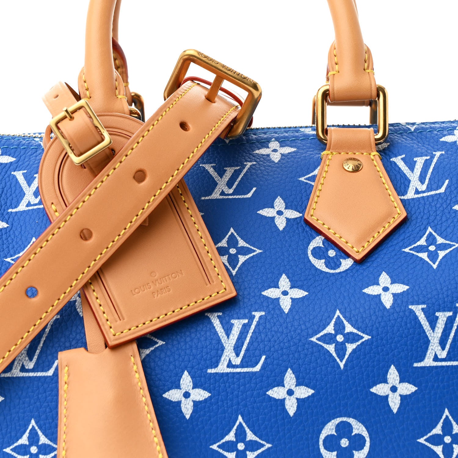 Louis Vuitton Calfskin Monogram Speedy P9 Bandouliere 25 Blue 10 of 13