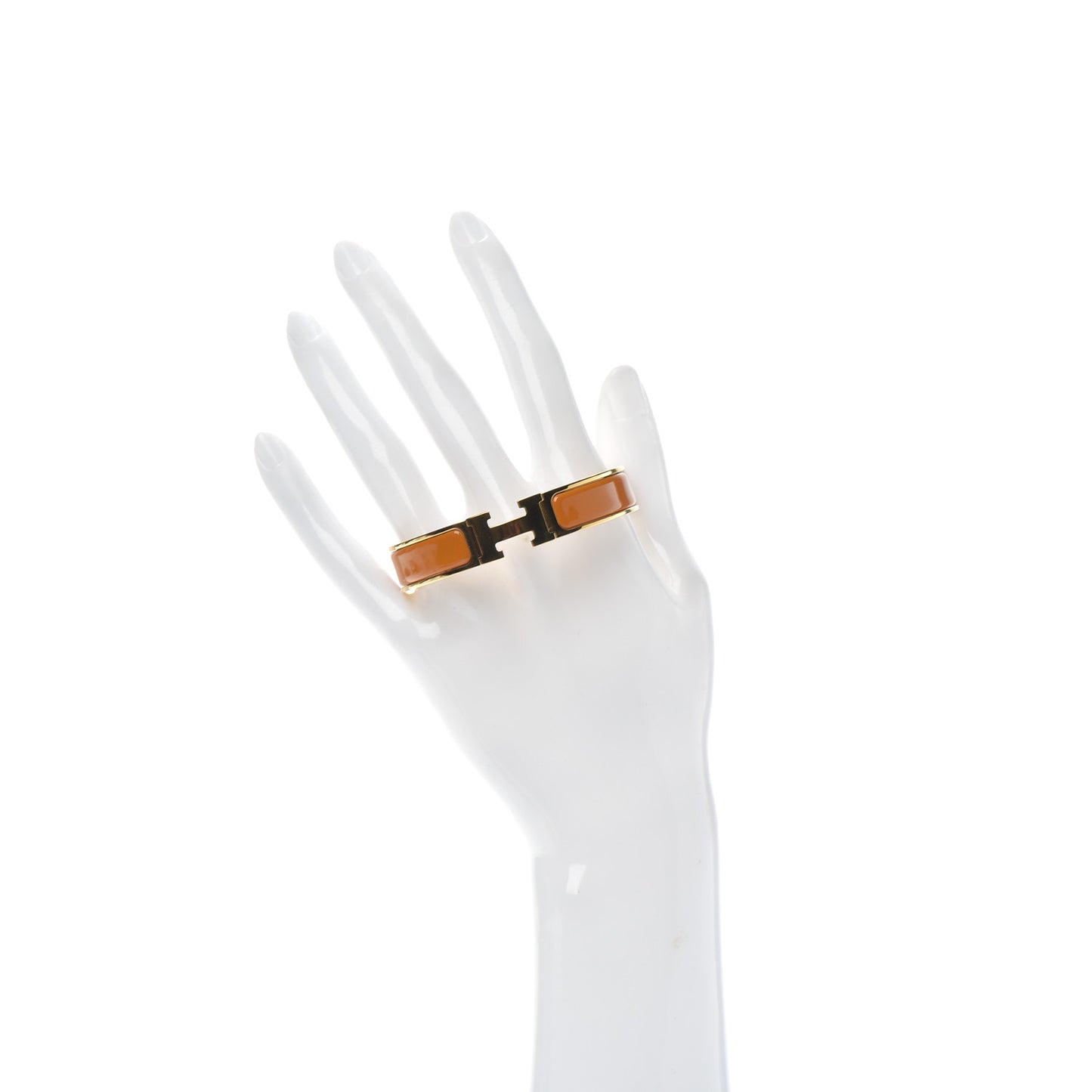 Enamel Narrow Clic Clac H Bracelet PM Jaune Madras