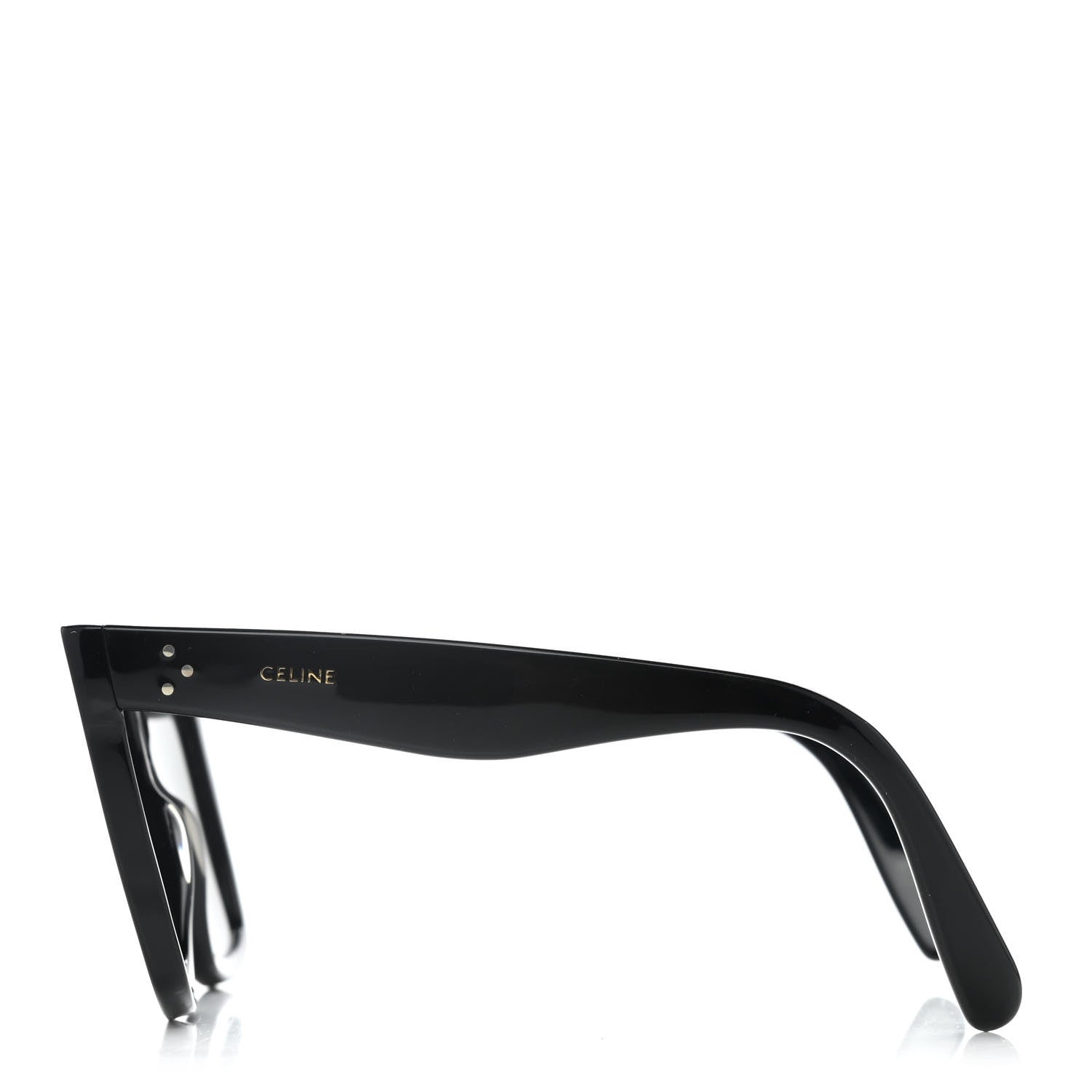 Celine Acetate Polarized Oversized Sunglasses CL4055IN Black 3 of 8