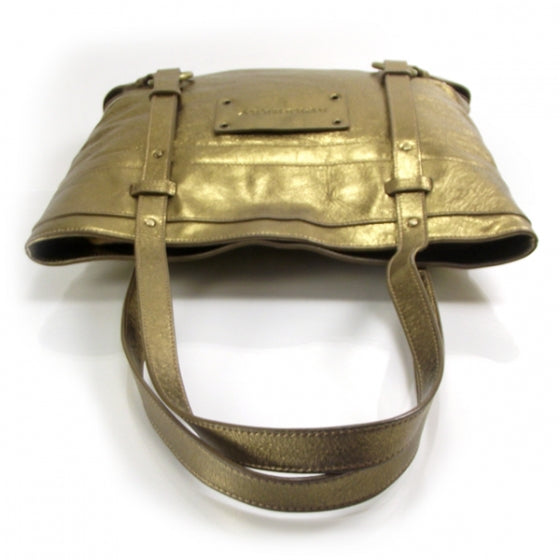 Burberry Leather Flat Portrait Tote Gold 4 of 11