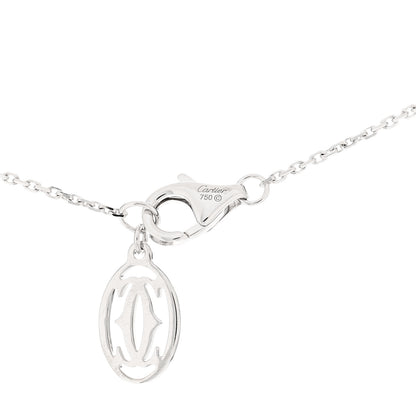 Cartier 18K White Gold Diamond Symbols Cross Pendant Necklace 3 of 5