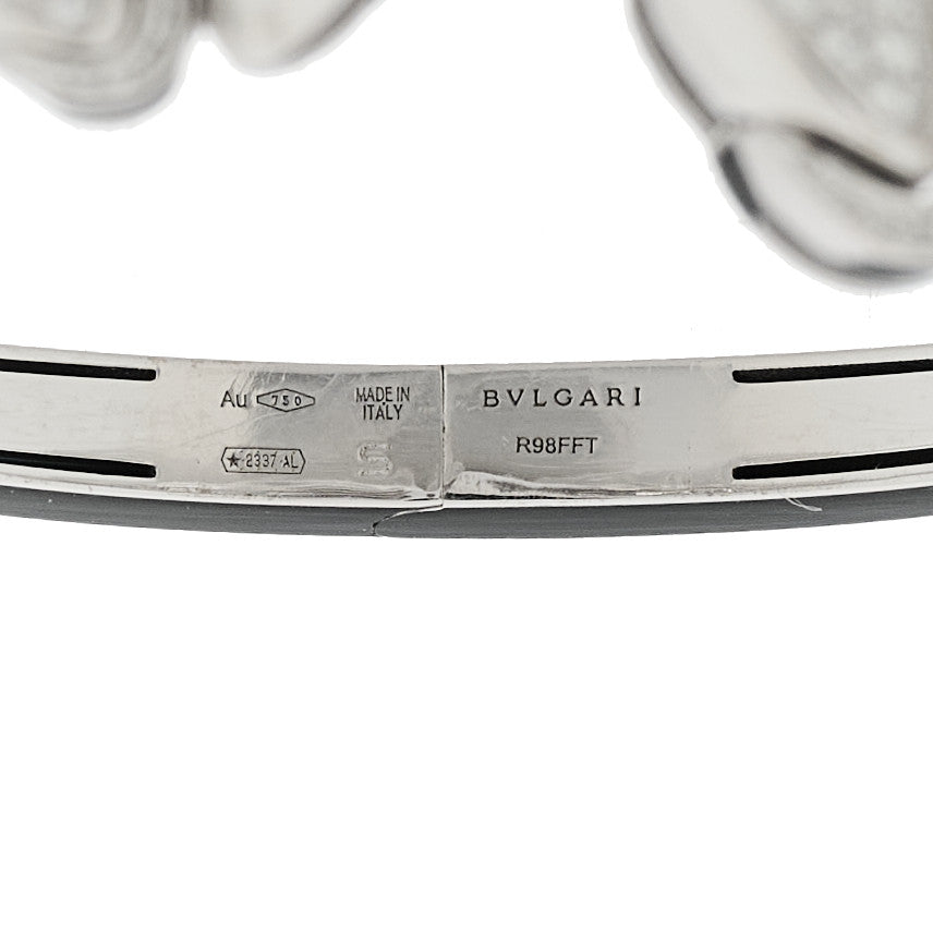 Bulgari 18K White Gold Diamond 1.39ctw Fiorever Bracelet S 3 of 4