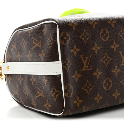 Louis Vuitton Monogram LV Match Speedy Bandouliere 25 White 8 of 9
