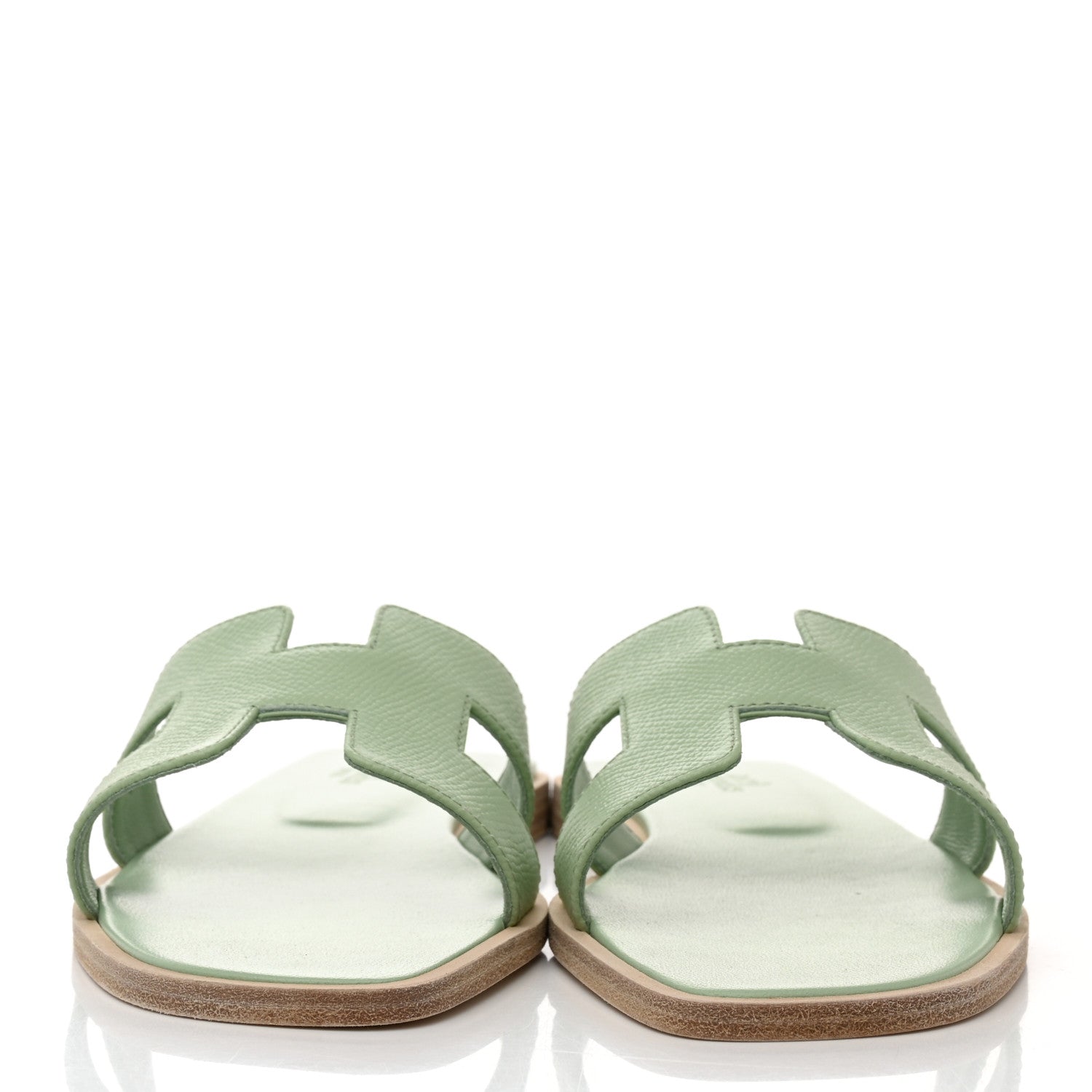 Hermes Epsom Oran Sandals 36 Vert Jade 2 of 9