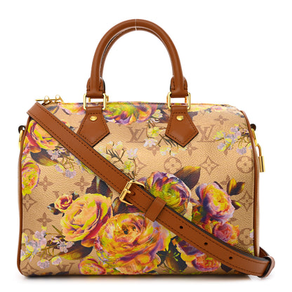 Louis Vuitton Metallic Monogram LV Garden Speedy Bandouliere 25 Gold 1 of 9