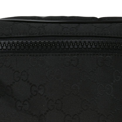 Gucci Nylon Monogram Fanny Pack Belt Bag Black 8 of 11