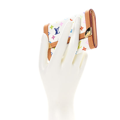 Louis Vuitton Monogram Multicolor Porte-Monnaie Plat Coin Purse White 2 of 6