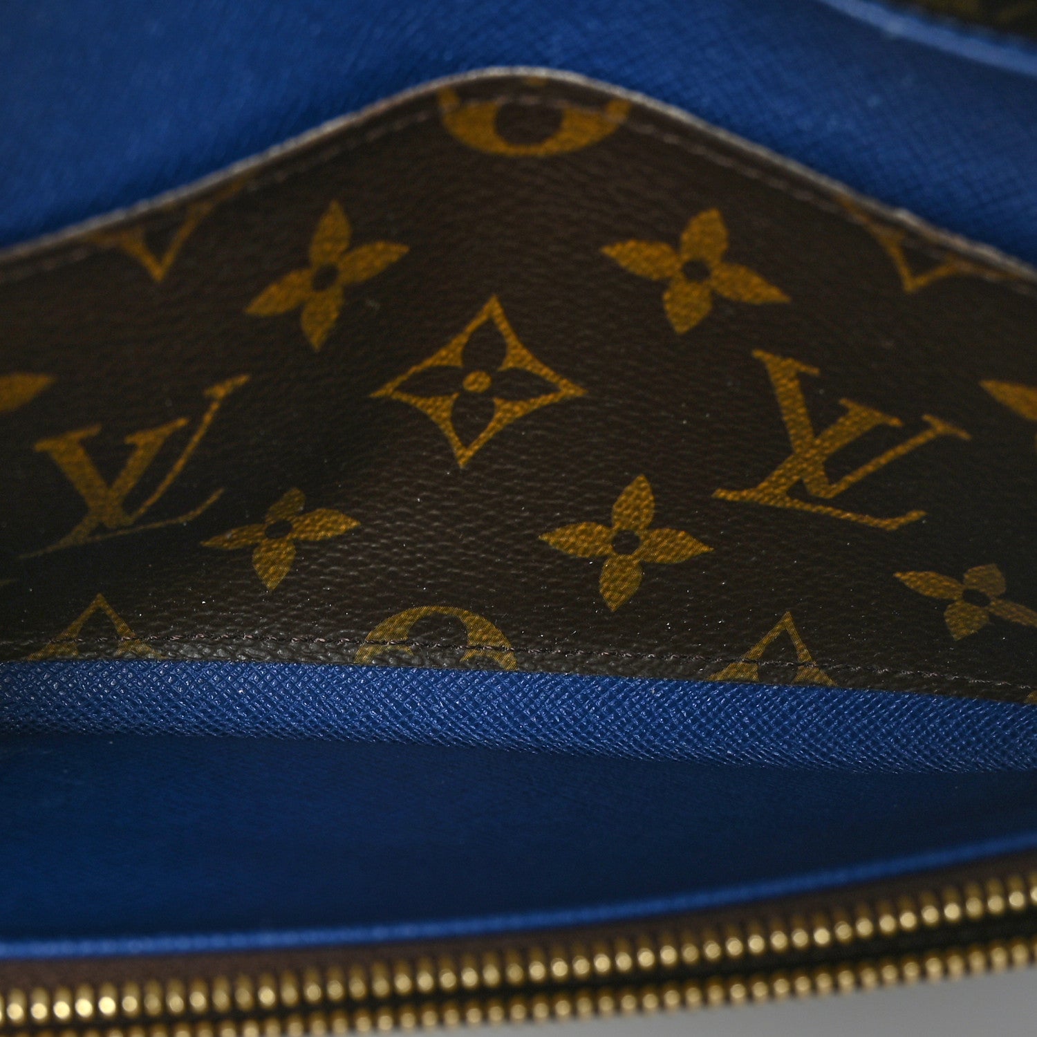 Louis Vuitton Monogram Emilie Wallet Blue 7 of 11