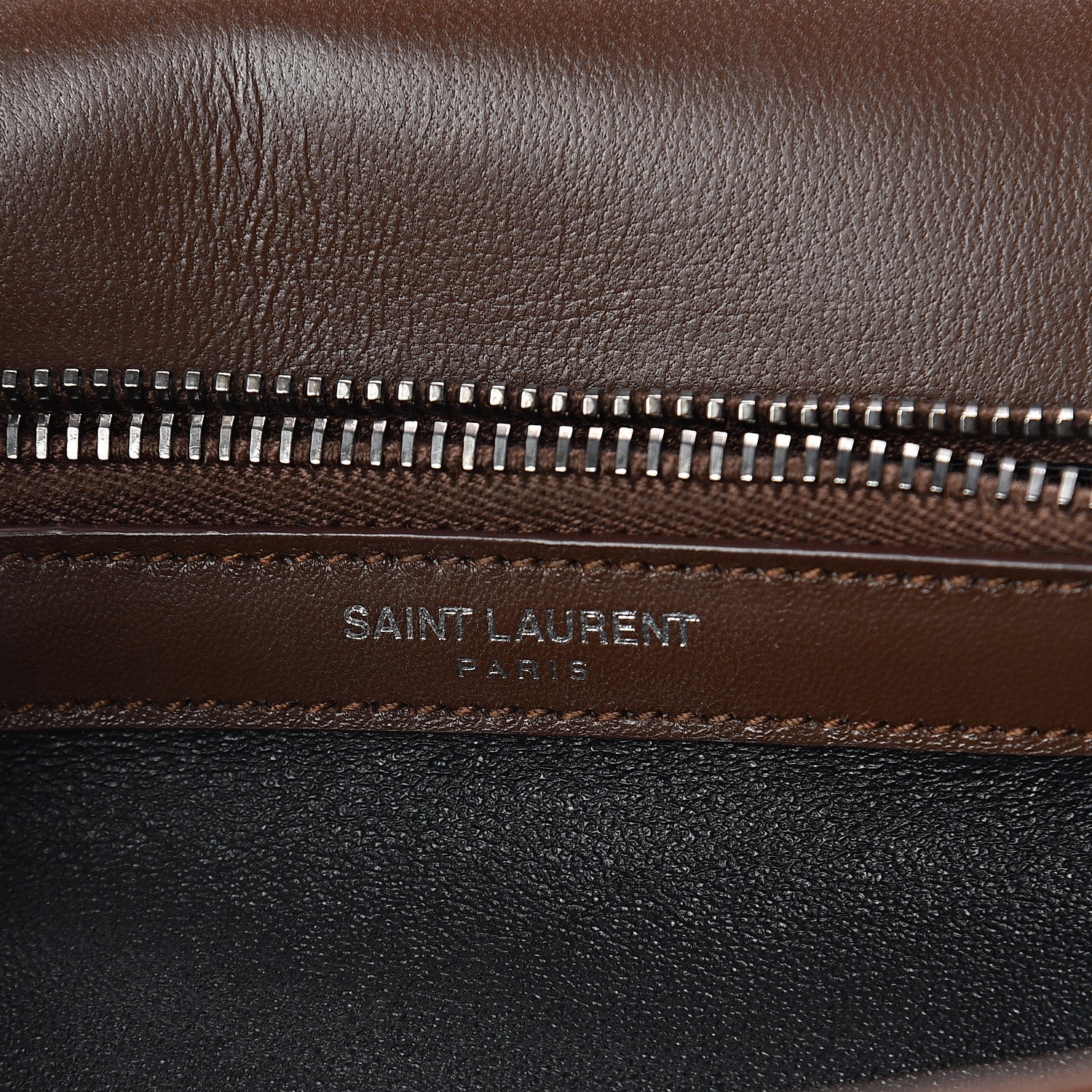 Saint Laurent Suede Matelasse Chevron Fringe Monogram Medium College Bag Marron Clair 5 of 9