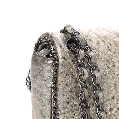 Chanel Distressed Lambskin Medium Leo Lion Flap Metallic 10 of 11