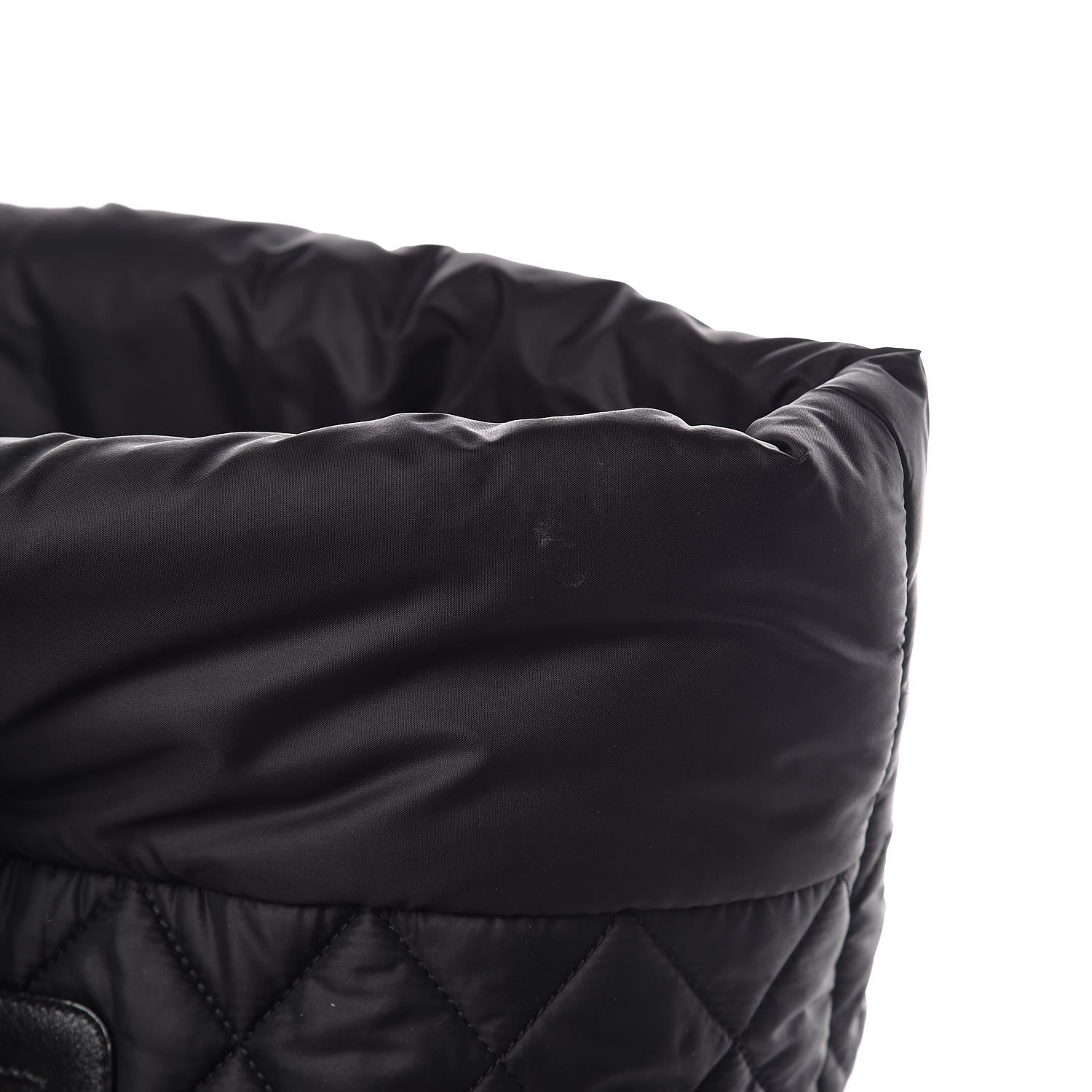 Chanel Nylon Quilted Large Coco Cocoon Tote Black 12 of 12
