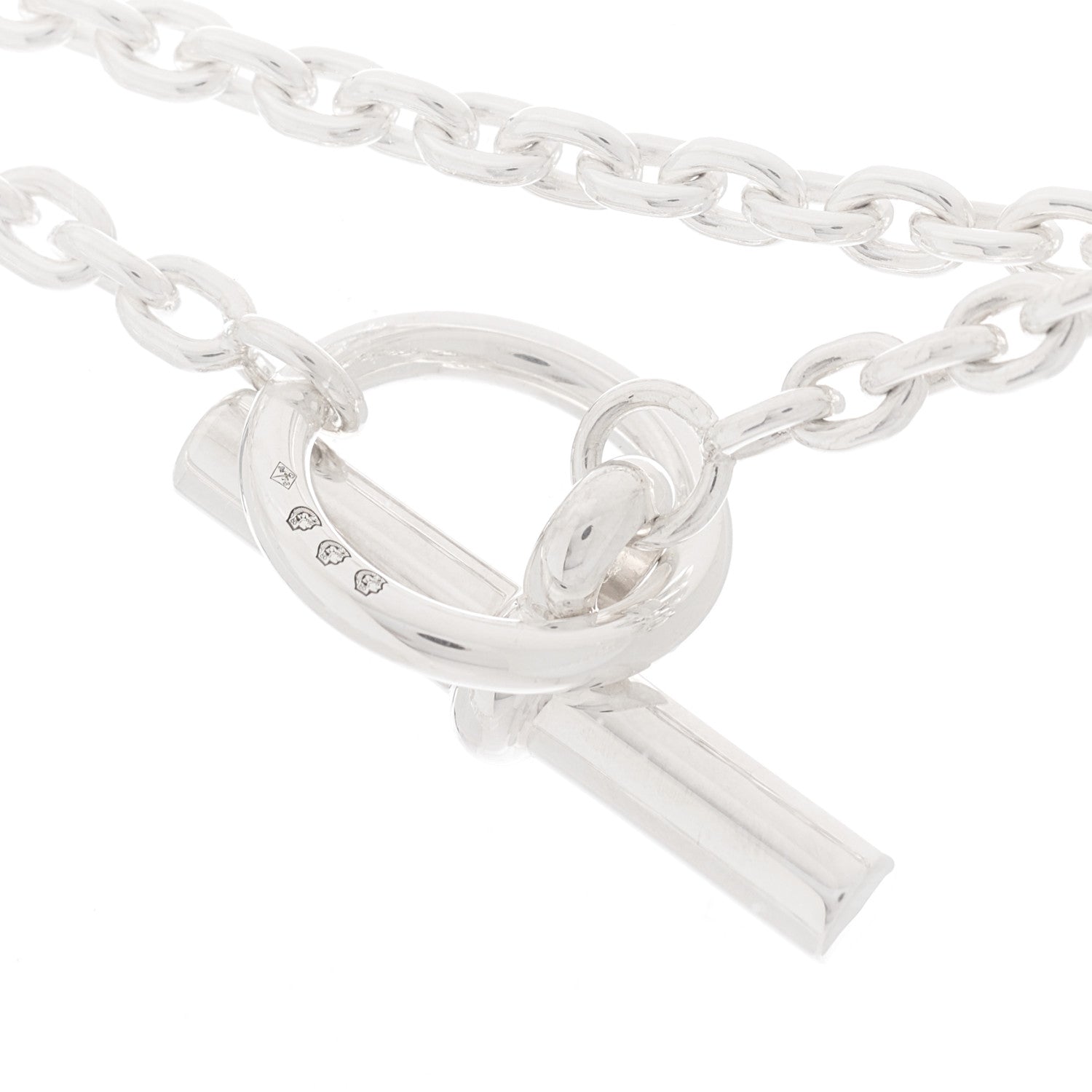 Hermes Sterling Silver Farandole Necklace 80 4 of 6