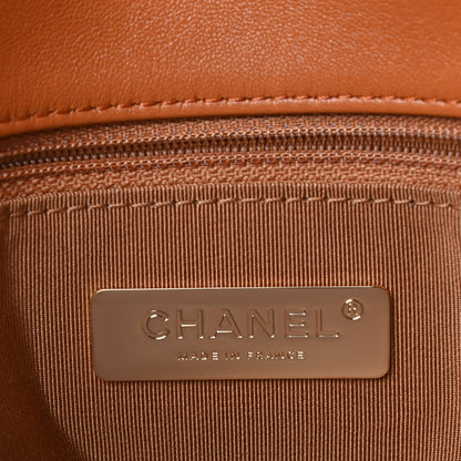 Chanel Lambskin Quilted Medium Chanel 19 Flap Light Brown 5 of 8