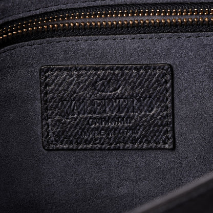 Valentino Garavani Pebbled Calfskin Medium Rockstud Flap Saddle Bag Deep Denim 6 of 7