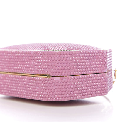 Judith Leiber Swarovski Crystal Minaudiere Clutch Pink 8 of 16