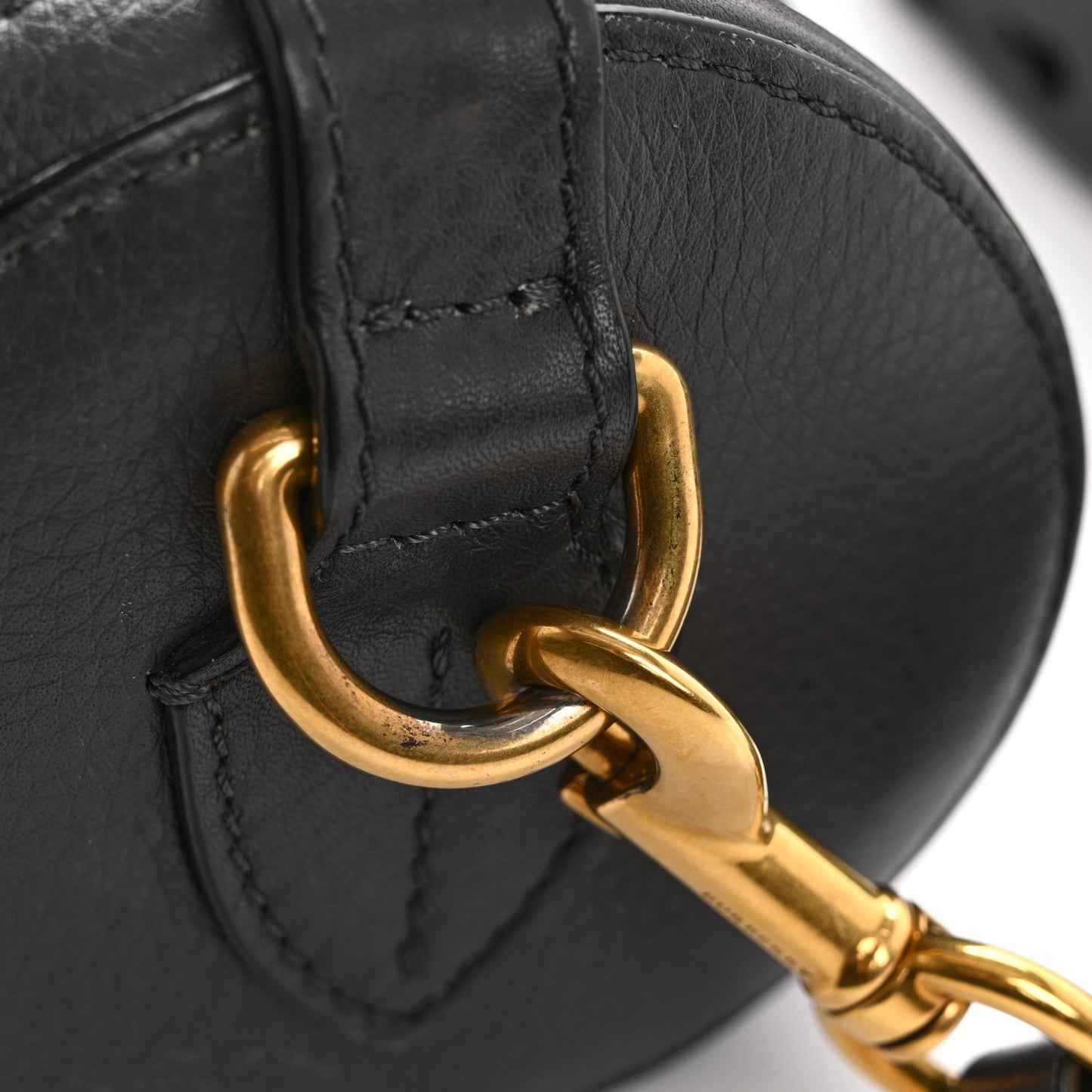 Calfskin The Barrel Bag Charcoal Grey