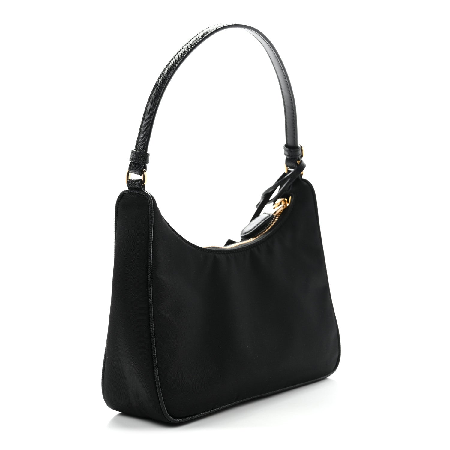 Prada Tessuto Nylon Saffiano Mini Re-Edition 2005 Bag Black 5 of 19