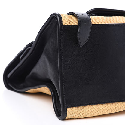 Proenza Schouler Calfskin Straw PS1 Keep All Black 9 of 15