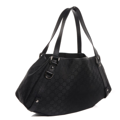 Gucci Monogram Medium Abbey Shoulder Bag Black 3 of 7