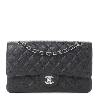 Chanel Caviar Quilted Medium Double Flap Black 1 of 9