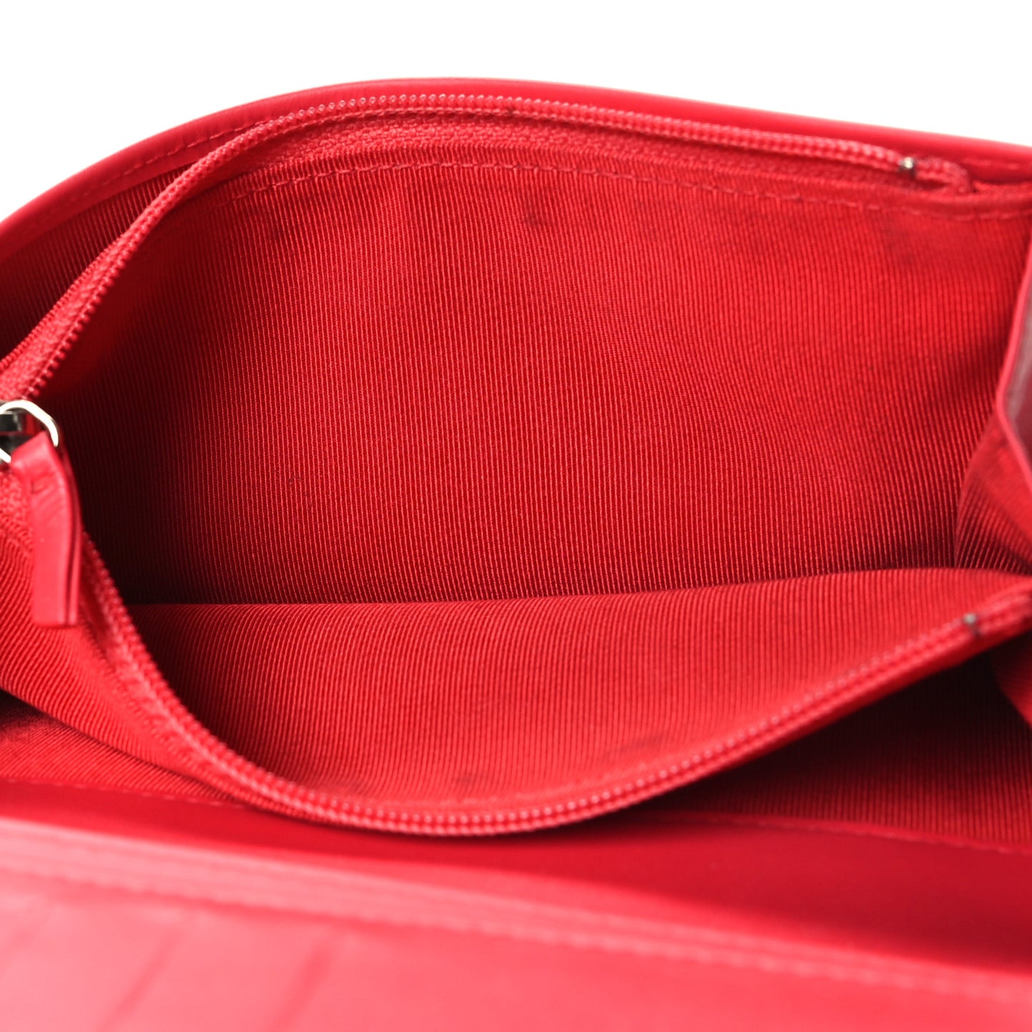 Patent Calfskin Quilted Yen Wallet Pink