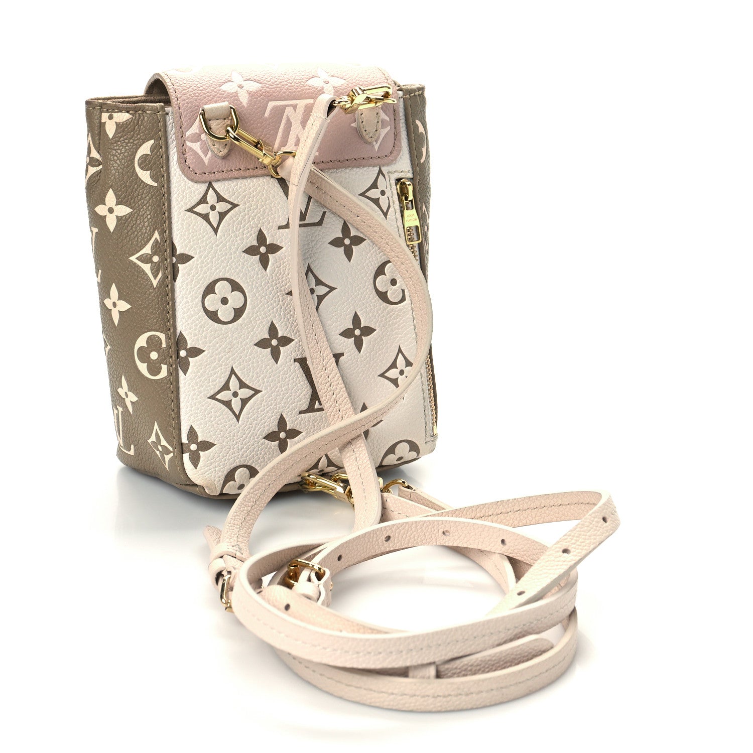 Louis Vuitton Empreinte Monogram Spring In The City Tiny Backpack Kaki Beige Cream 3 of 11