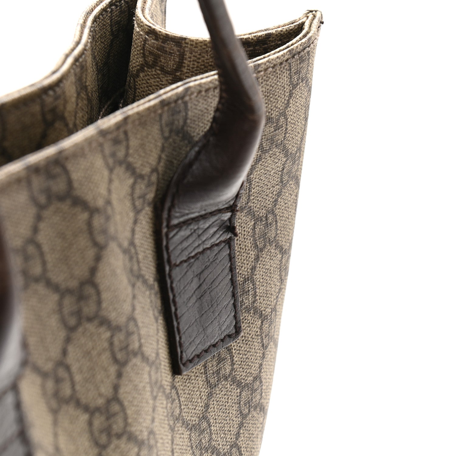 Gucci GG Plus Monogram Small Vertical Tote Dark Brown 10 of 13