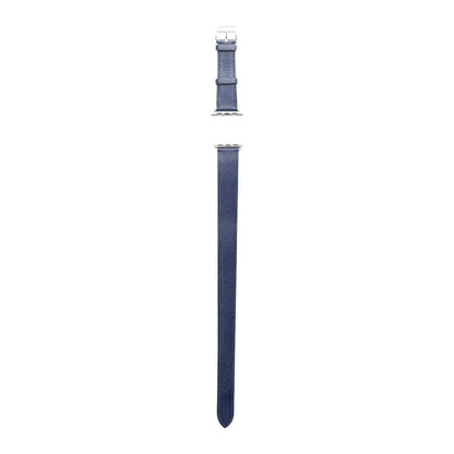 Hermes Epsom 38mm Apple Watch Double Tour Band Bleu Saphir 1 of 3