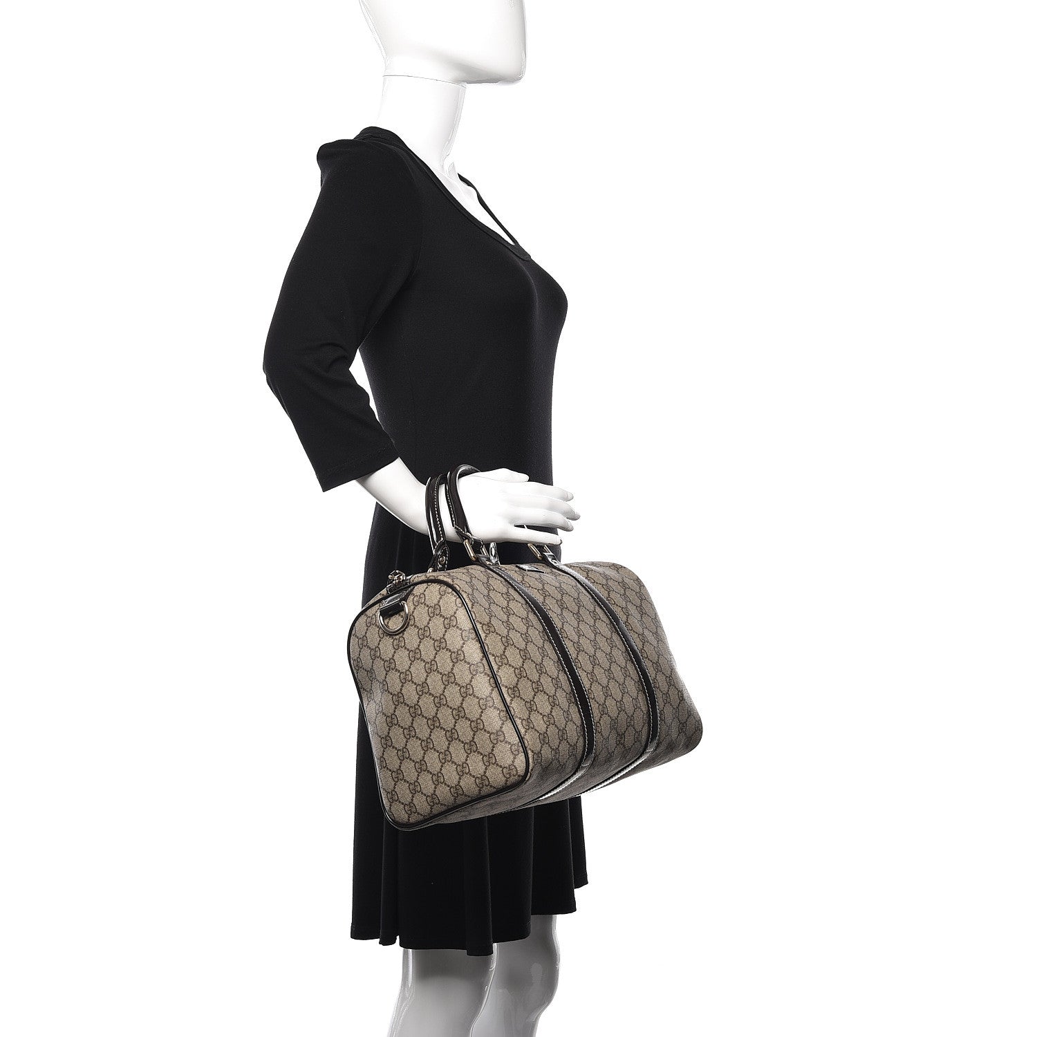 Gucci GG Plus Monogram Medium Joy Boston Dark Brown 2 of 10
