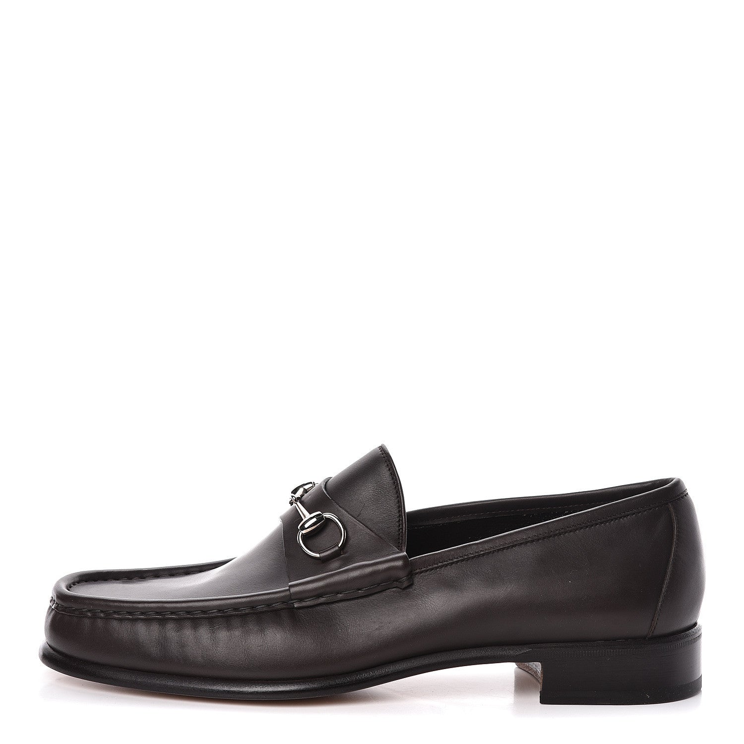 Gucci Calfskin Mens 1953 Horsebit Loafers 12.5 Marrone 1 of 9