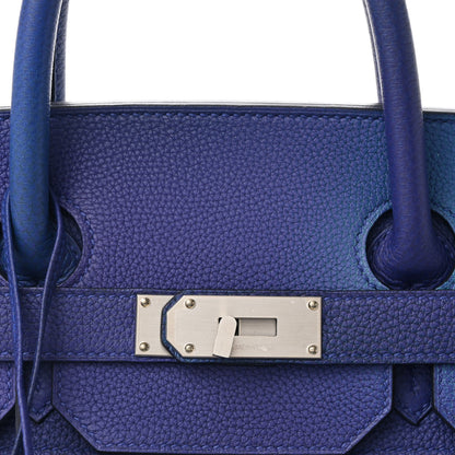 Hermes Togo HAC Cosmos Birkin 40 Bleu Nuit Violet Aqua 7 of 13