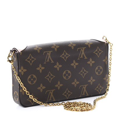 Louis Vuitton Monogram Valentine Dog Pochette Felicie Chain Wallet 3 of 10