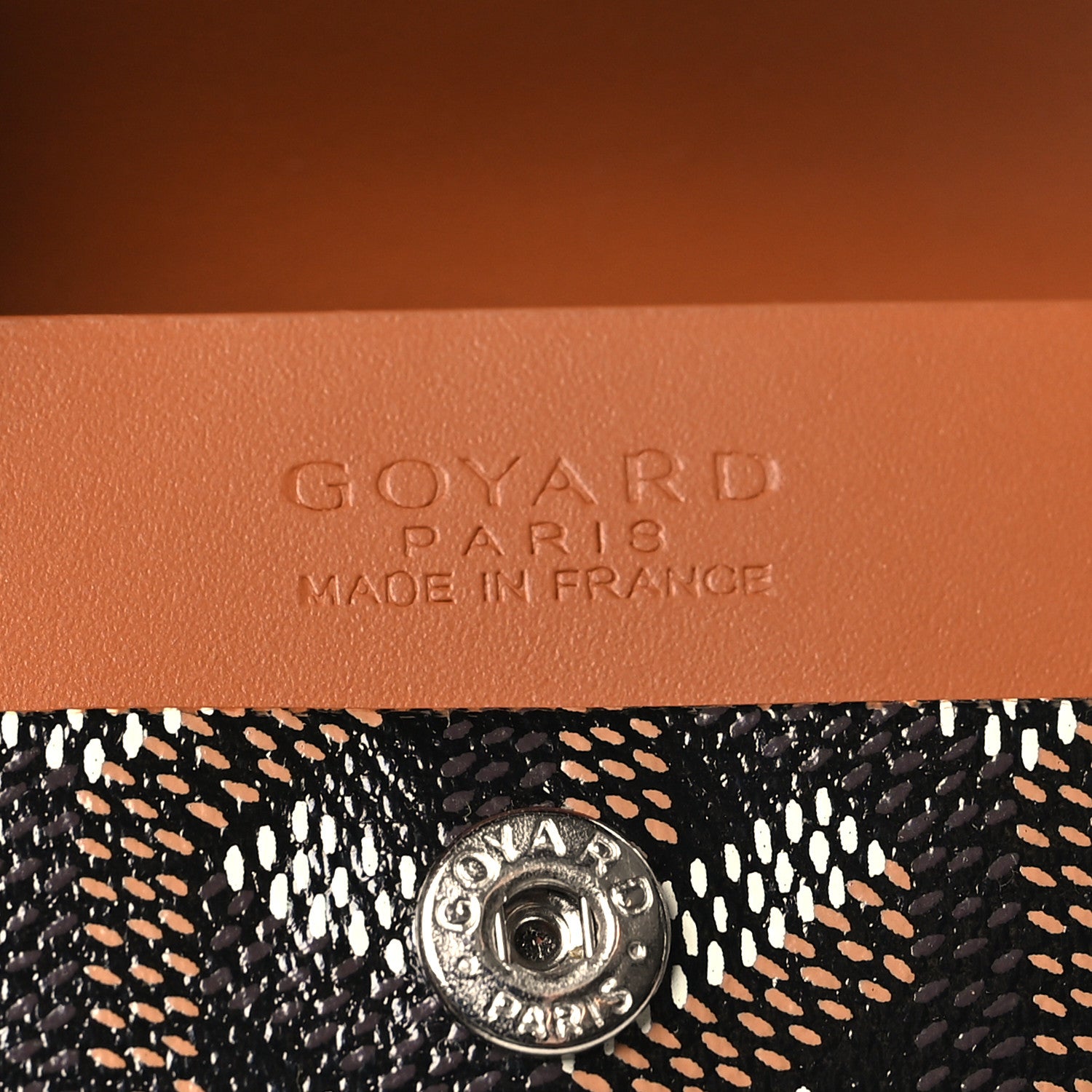 Goyard Goyardine Marigny Coin Purse Wallet Black Gold 6 of 7