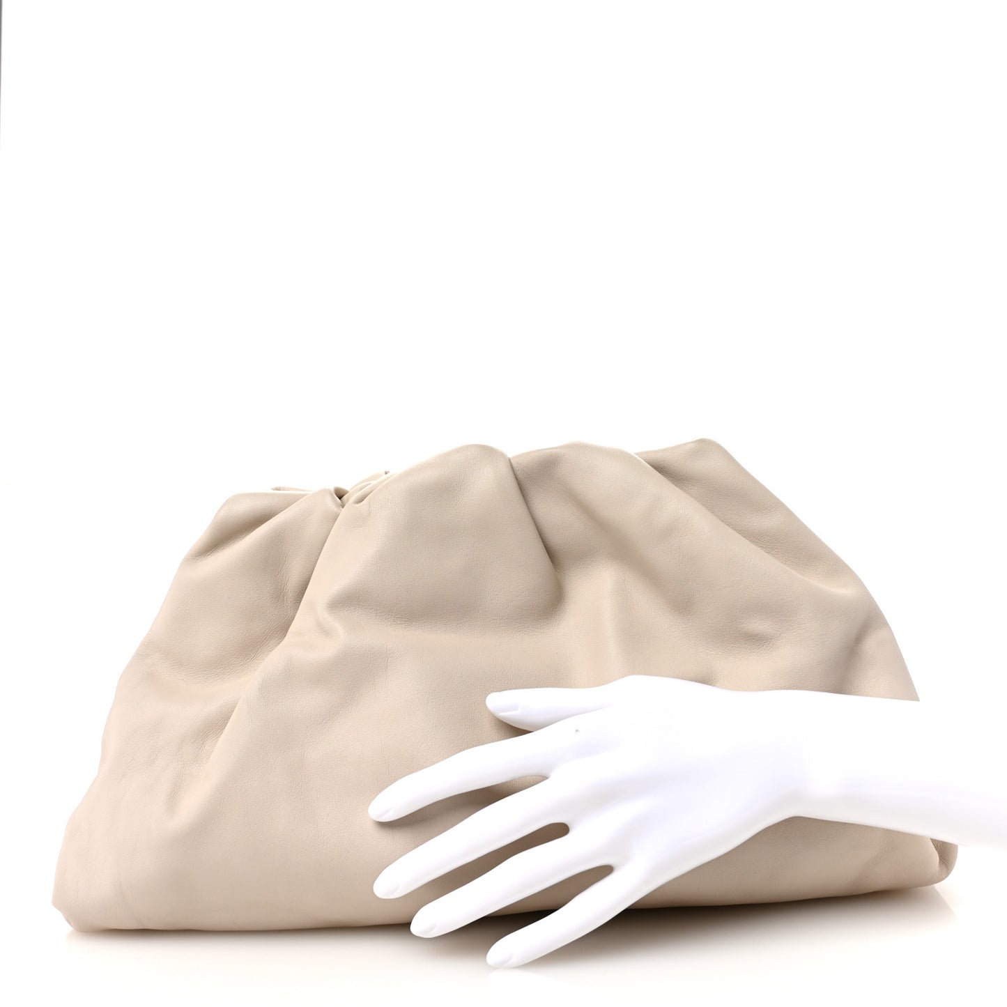 Smooth Butter Calf The Pouch Oversized Clutch Plaster