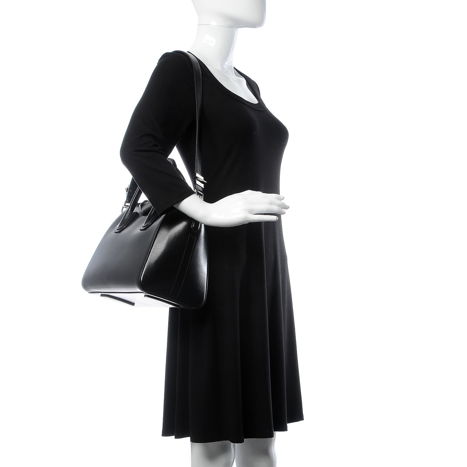 Givenchy Shiny Lord Calfskin Small Antigona Black 2 of 8