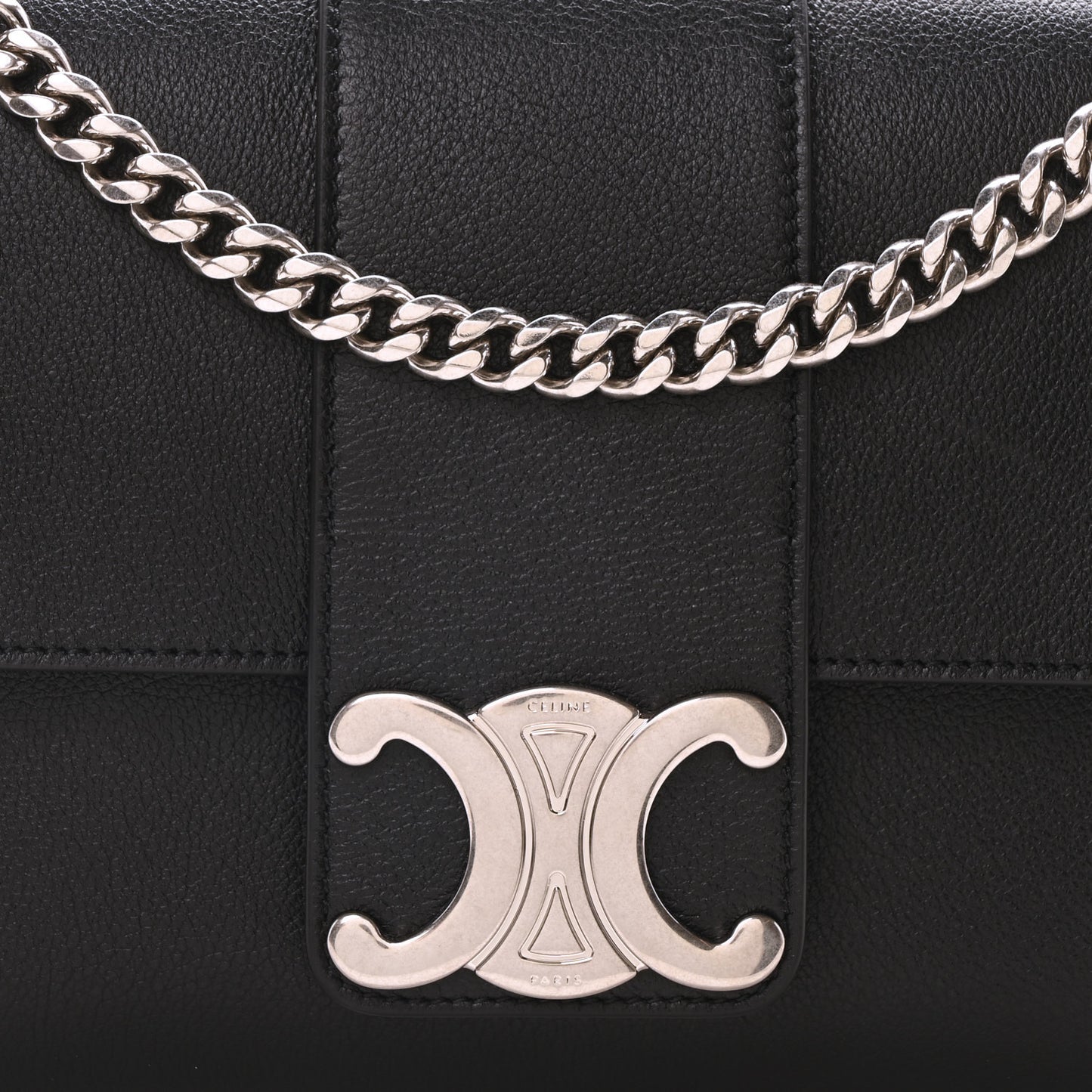 Supple Calfskin Medium Victoire Bag Black