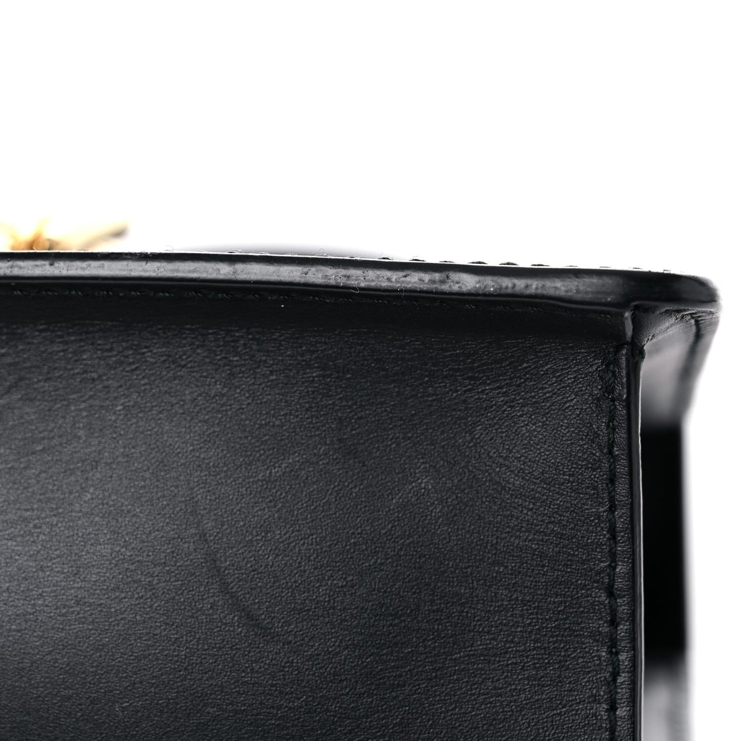 Calfskin Mini Sylvie Top Handle Bag Black
