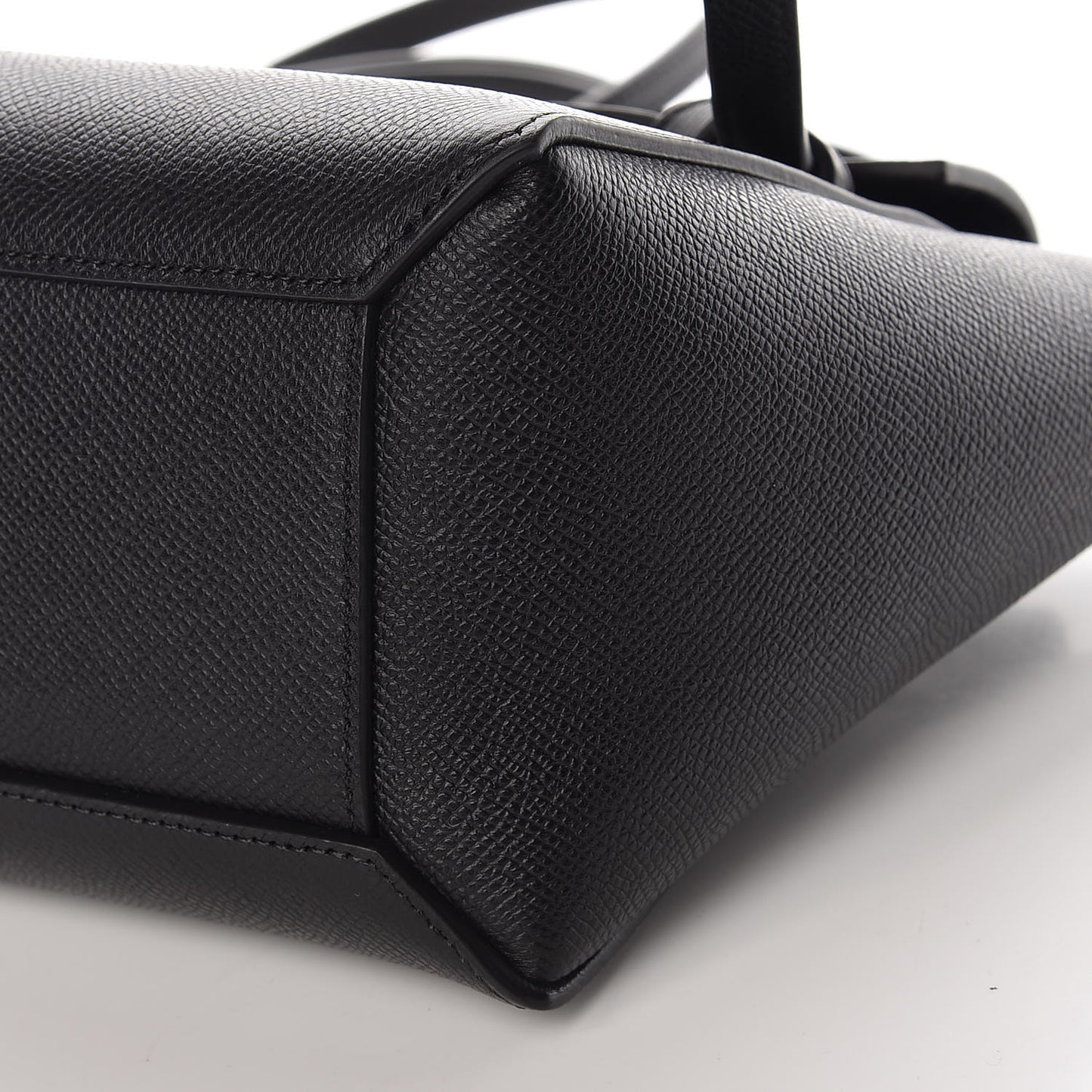 Grained Calfskin Nano Belt Bag Black
