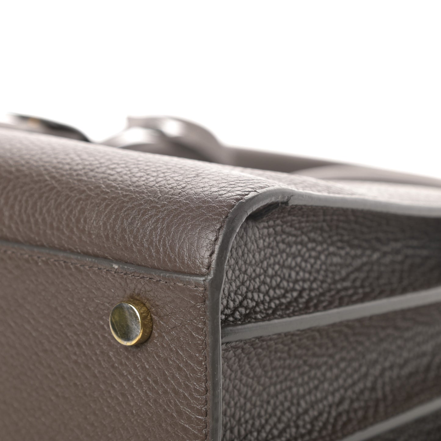 Grained Calfskin Small Sac De Jour Earth